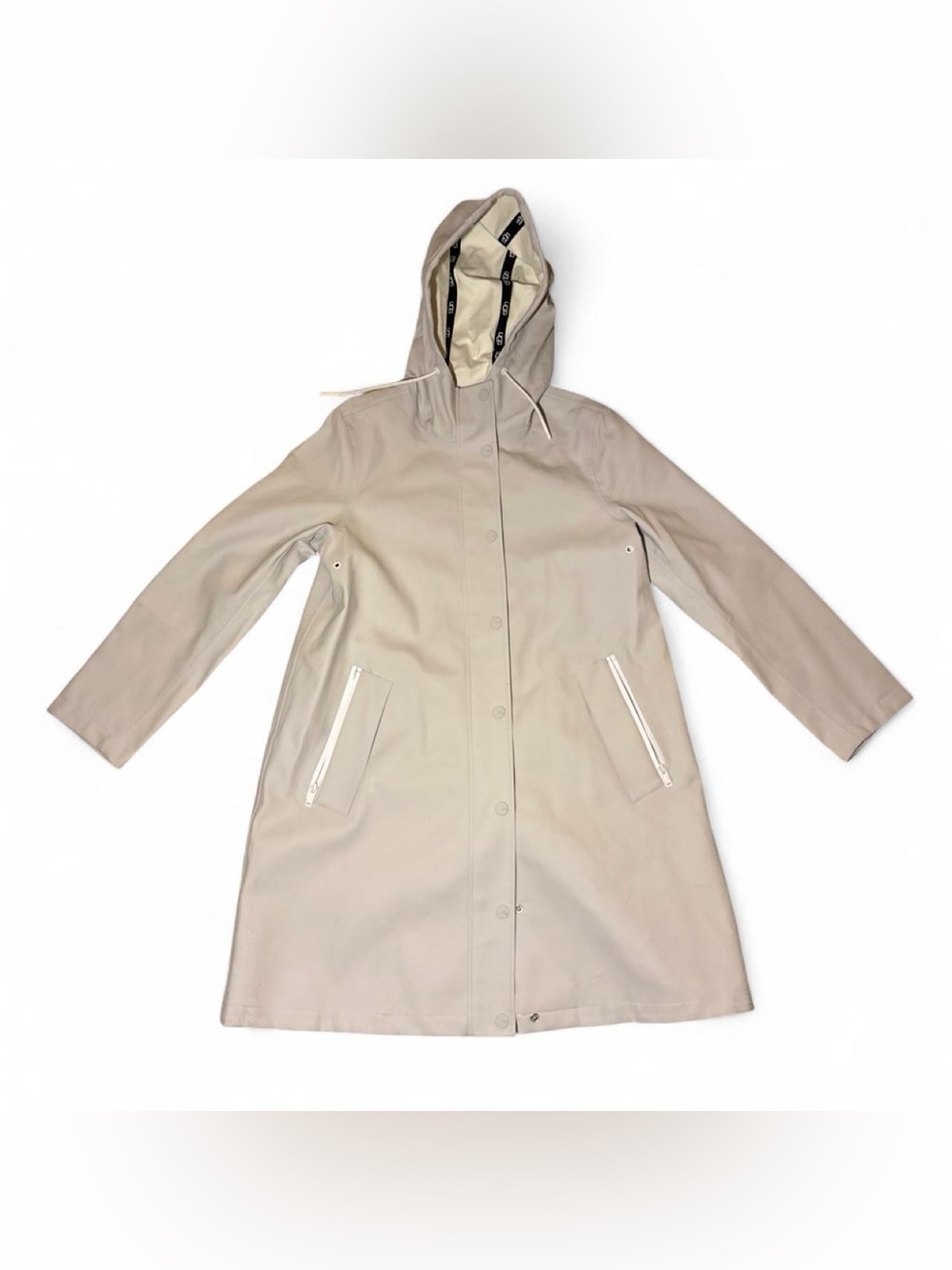 Greyish White UGG waterproof raincoat size S🪷